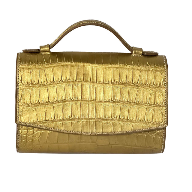 Sadie with Top Handle in America Alligator