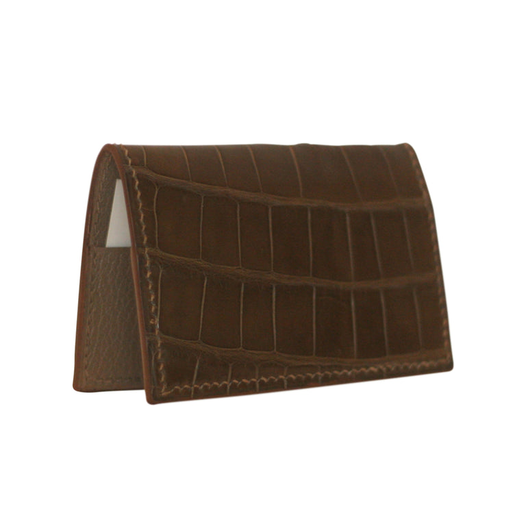 Card Wallet in American Alligator