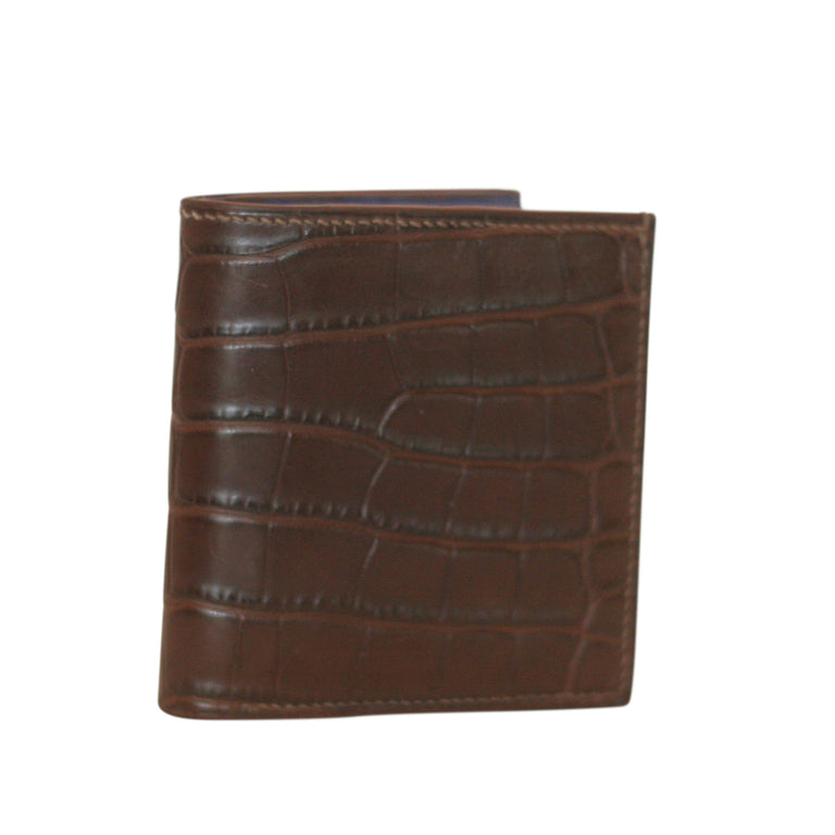 Bi-fold Wallet in American Alligator