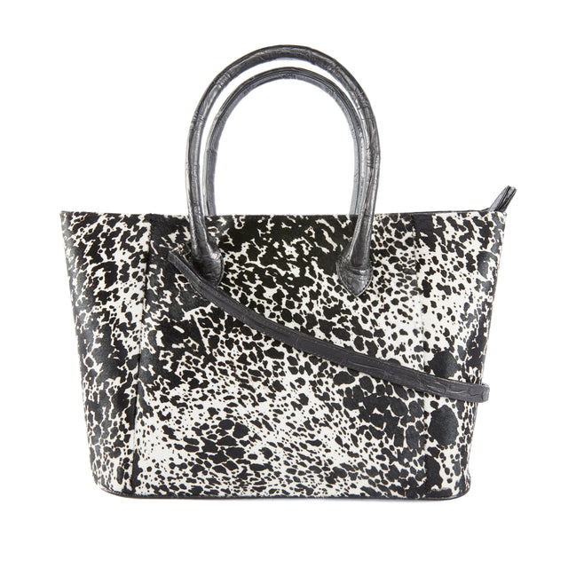 Pate Tote Bag in American Alligator and Hair Hide