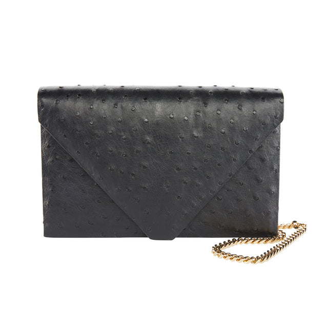 Olivia Clutch in South African Ostrich