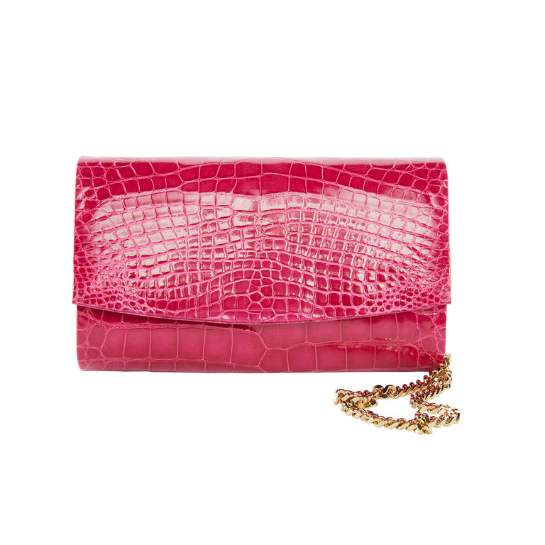 Sadie Clutch in American Alligator