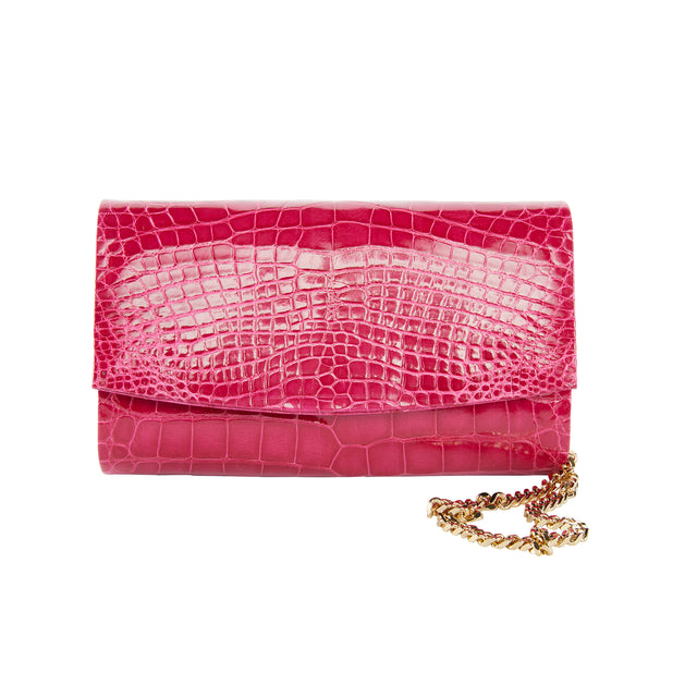 Sadie Clutch in American Alligator