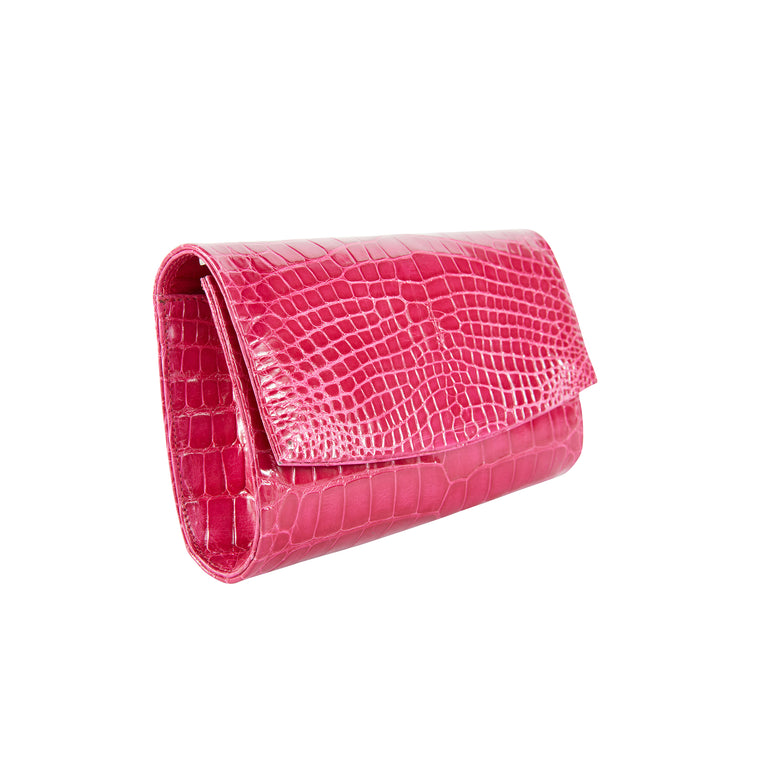Sadie Clutch in American Alligator