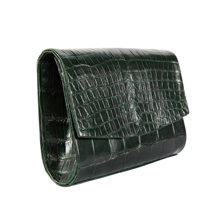 Sadie Clutch in American Alligator