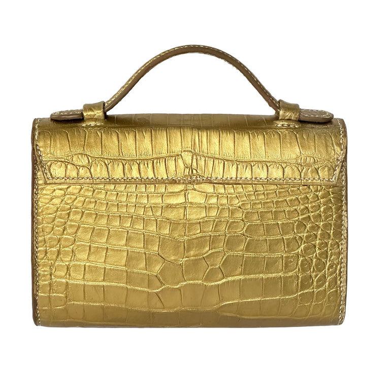 Sadie with Top Handle in America Alligator